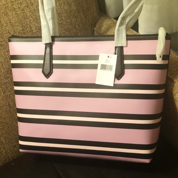 Kate Spade Cassy Ottoman Stripe Tote - Picture 6 of 9